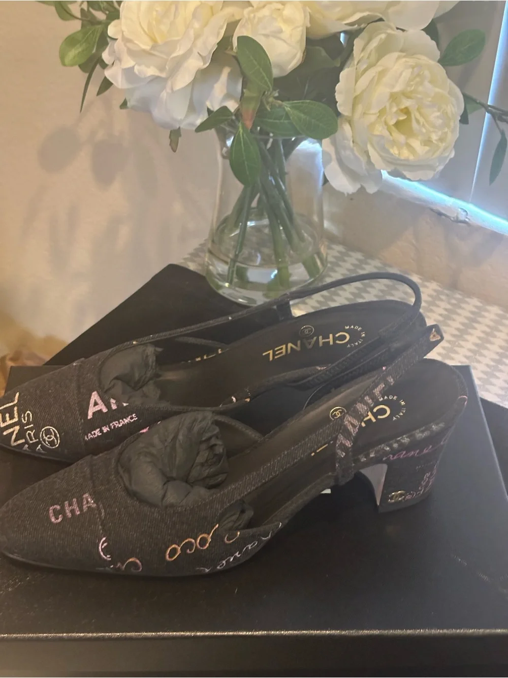 CHANEL slingback heels